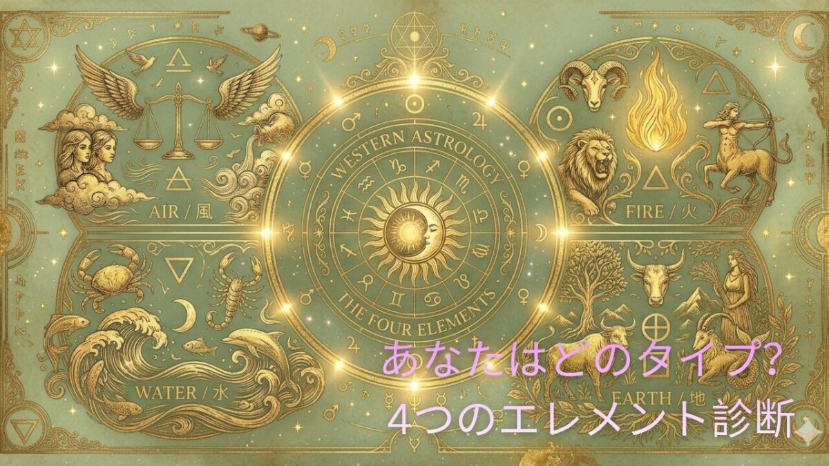 あなたはどのタイプ？4つのエレメント診断のアイキャッチ画像